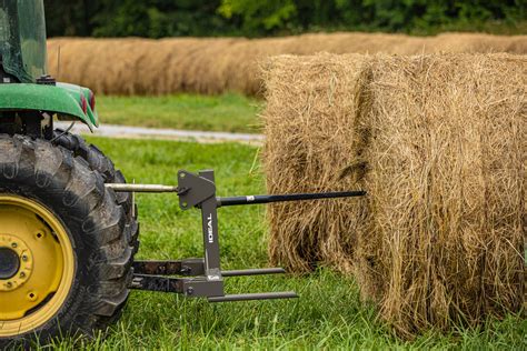 round bale hay fork attachment